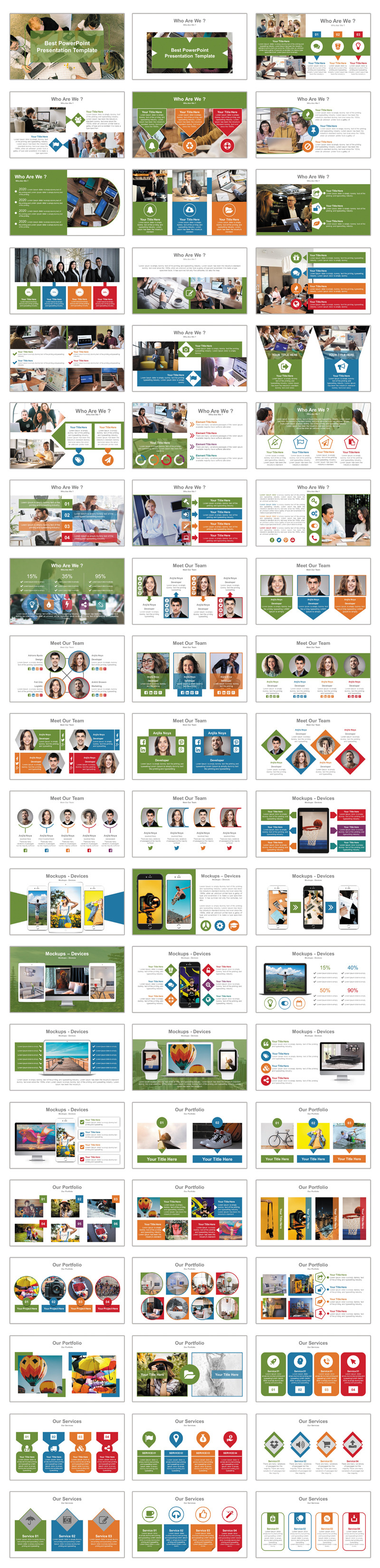 Investment Pitch Deck Presentation Powerpoint Template